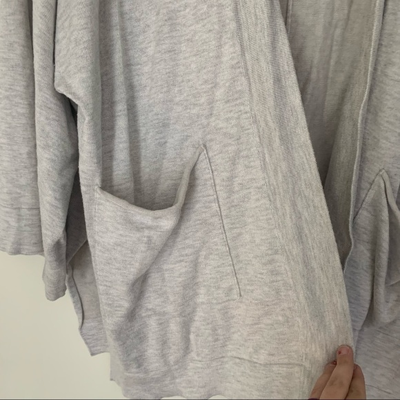 Zara Knit light grey open front cardigan S - Picture 4 of 5